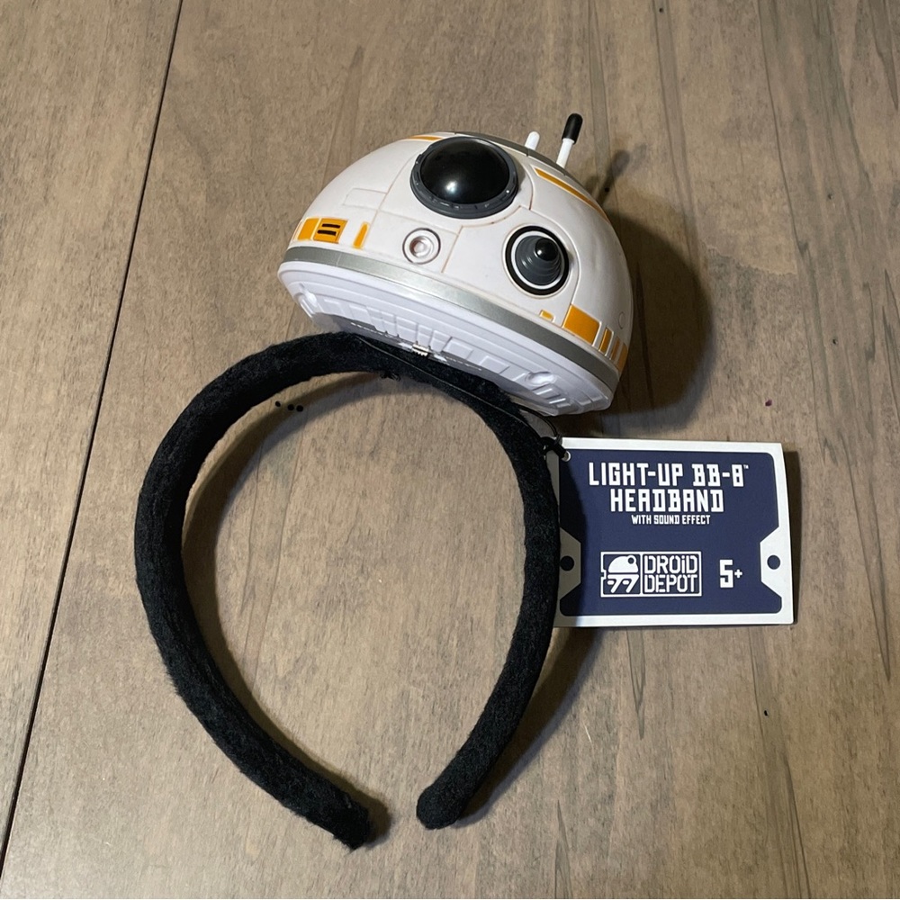 Disney Parks Galaxy’s Edge Droid Depot Light-up BB-8 Headband w/ Sound Effect